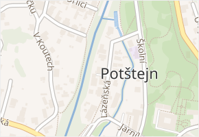 Lázeňská v obci Potštejn - mapa ulice