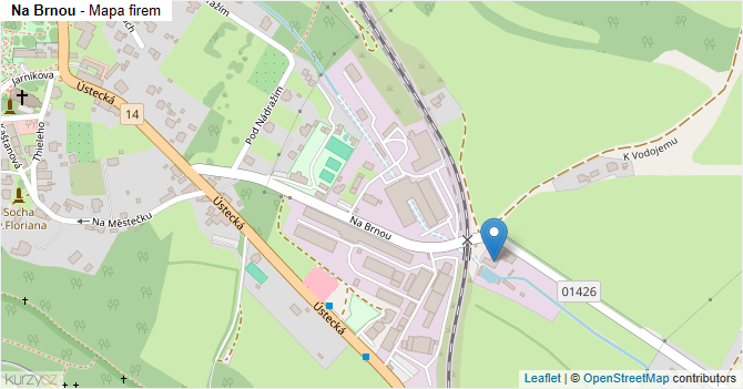 Na Brnou - mapa firem