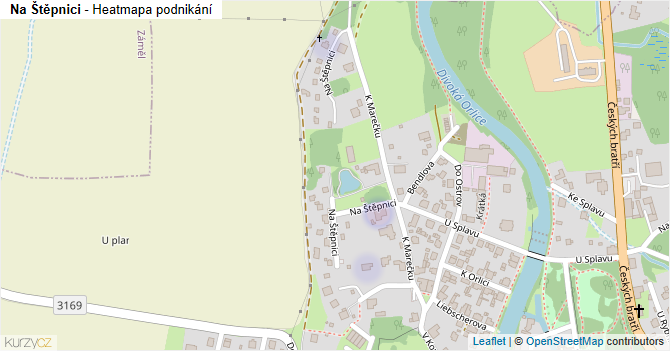 Na Štěpnici - mapa podnikání