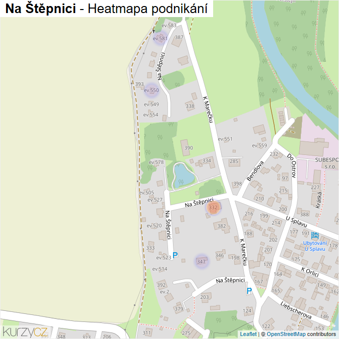 Mapa Na Štěpnici - Firmy v ulici.