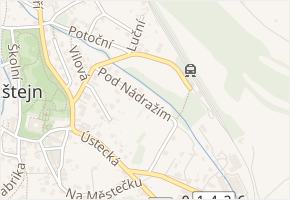 Pod Nádražím v obci Potštejn - mapa ulice