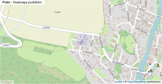 Polní - mapa podnikání