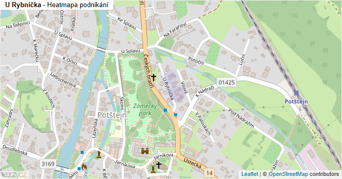 U Rybníčka - mapa podnikání