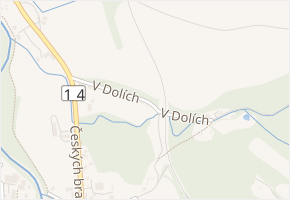 V Dolích v obci Potštejn - mapa ulice