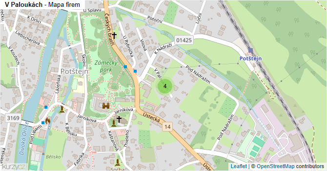 V Paloukách - mapa firem