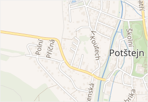 Zahradní v obci Potštejn - mapa ulice