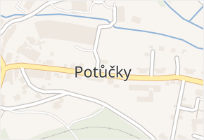 Potůčky v obci Potůčky - mapa části obce