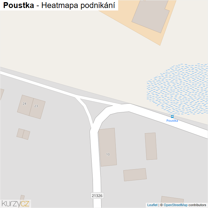 Mapa Poustka - Firmy v obci.