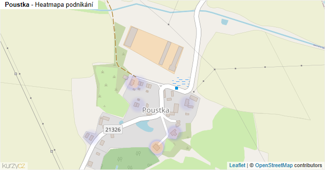 Poustka - mapa podnikání