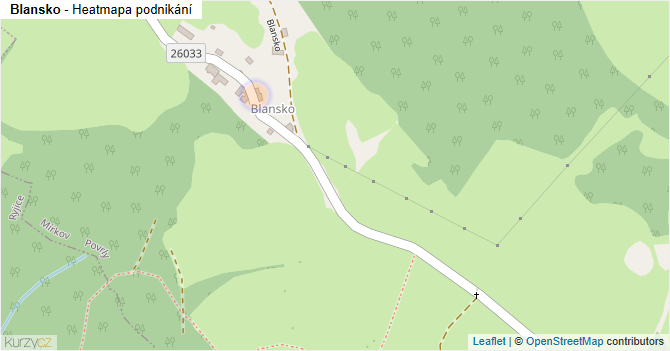 Blansko - mapa podnikání