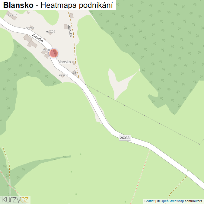 Mapa Blansko - Firmy v ulici.