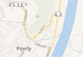 Luční v obci Povrly - mapa ulice