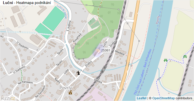 Luční - mapa podnikání