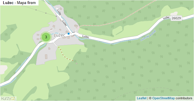 Lužec - mapa firem