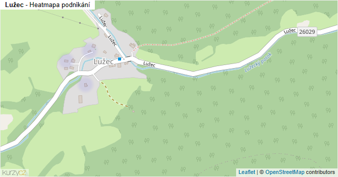 Lužec - mapa podnikání
