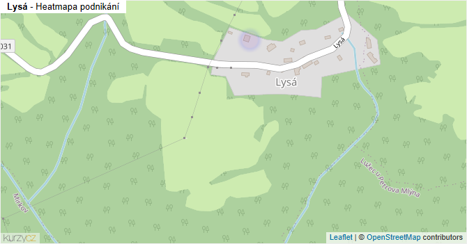 Lysá - mapa podnikání