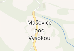Mašovice v obci Povrly - mapa ulice