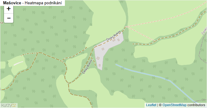 Mašovice - mapa podnikání