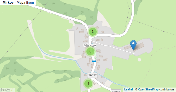 Mírkov - mapa firem