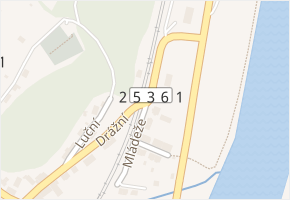 Mládeže v obci Povrly - mapa ulice