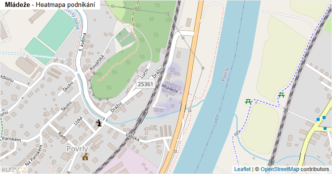 Mládeže - mapa podnikání