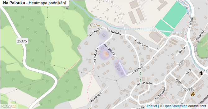 Na Palouku - mapa podnikání