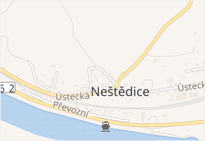 Na Vyhlídce v obci Povrly - mapa ulice