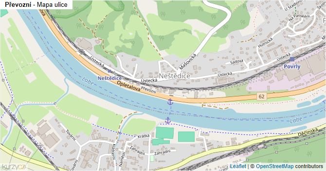Převozní - mapa ulice