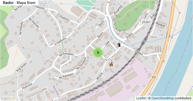 Radní - mapa firem
