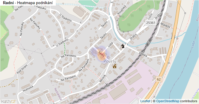 Radní - mapa podnikání