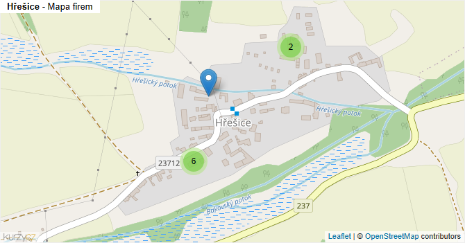 Hřešice - mapa firem