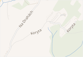 Koryta v obci Pozlovice - mapa ulice