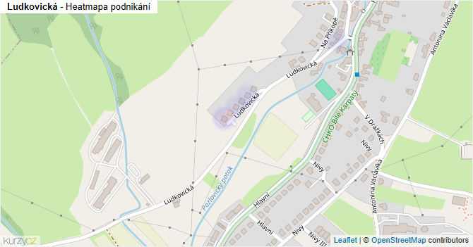 Ludkovická - mapa podnikání