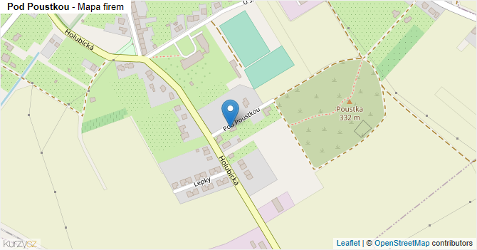 Pod Poustkou - mapa firem
