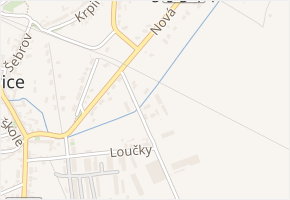 U Vlečky v obci Pozořice - mapa ulice