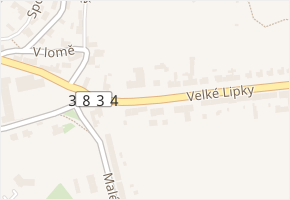 Velké Lipky v obci Pozořice - mapa ulice