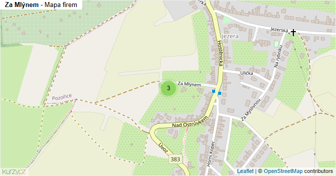 Za Mlýnem - mapa firem