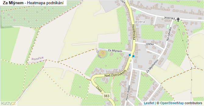 Za Mlýnem - mapa podnikání
