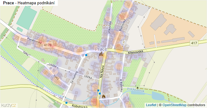 Prace - mapa podnikání