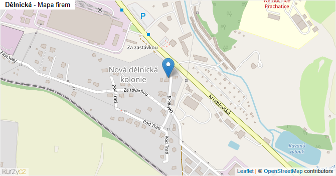 Dělnická - mapa firem