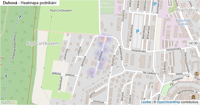Duhová - mapa podnikání