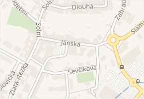 Jánská v obci Prachatice - mapa ulice
