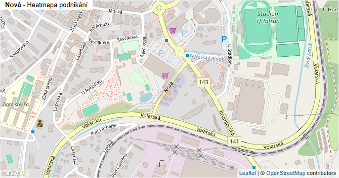 Nová - mapa podnikání