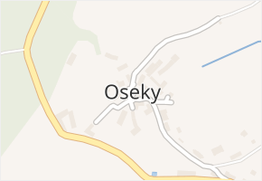 Oseky v obci Prachatice - mapa části obce