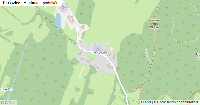 Perlovice - mapa podnikání