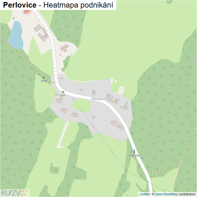 Mapa Perlovice - Firmy v části obce.