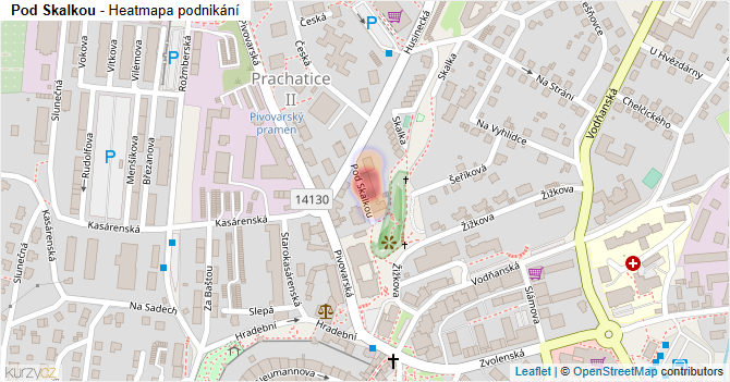 Pod Skalkou - mapa podnikání