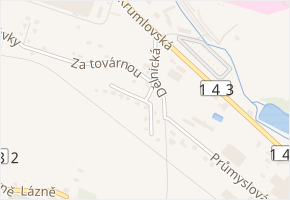 Pod Tratí v obci Prachatice - mapa ulice