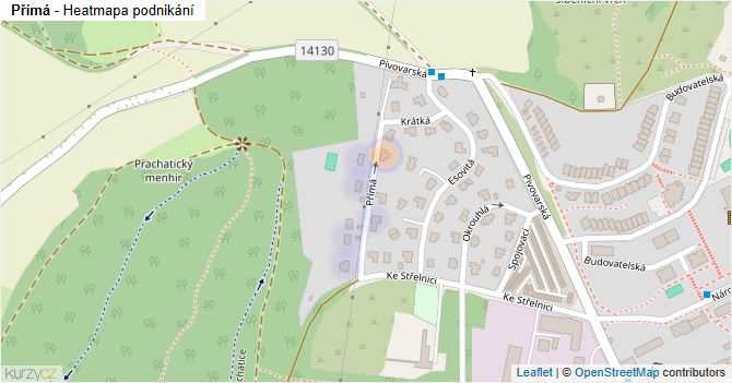 Přímá - mapa podnikání