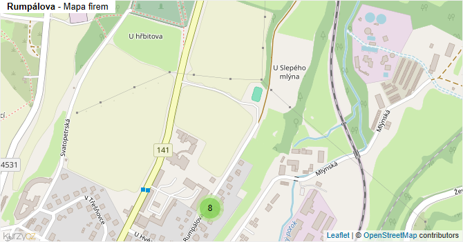 Rumpálova - mapa firem